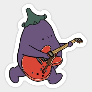 Little Joy Plays Jazz Guitar Sticker